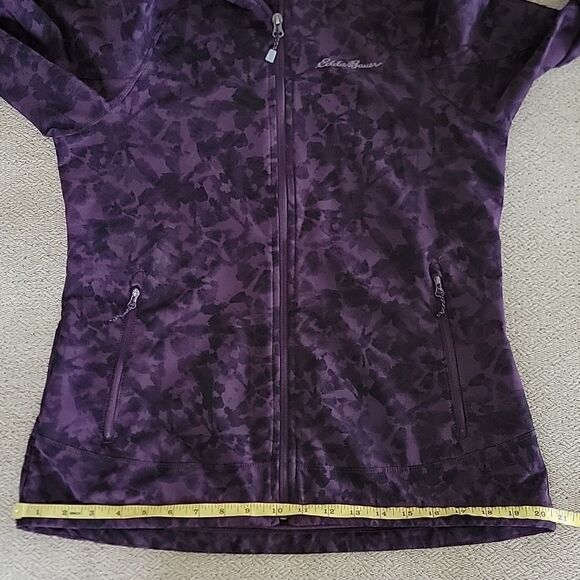 Eddie Bauer Dark Purple Patterned Soft Shell Jacket - Size Medium - Picture 10 of 15